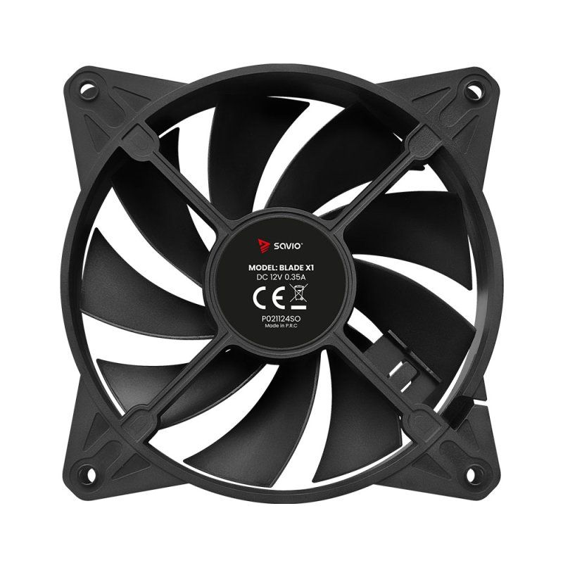 Savio BLADE système de refroidissement d’ordinateur Boitier PC Ventilateur 12 cm Noir 1 pièce(s)