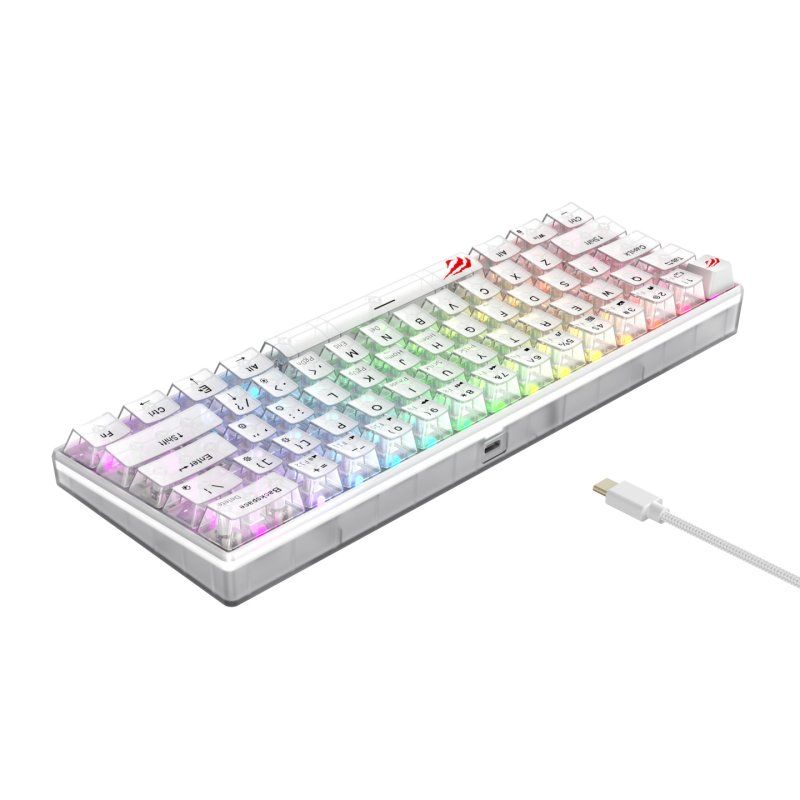 Havit KB903L (Transparent white) clavier Jouer USB QWERTY
