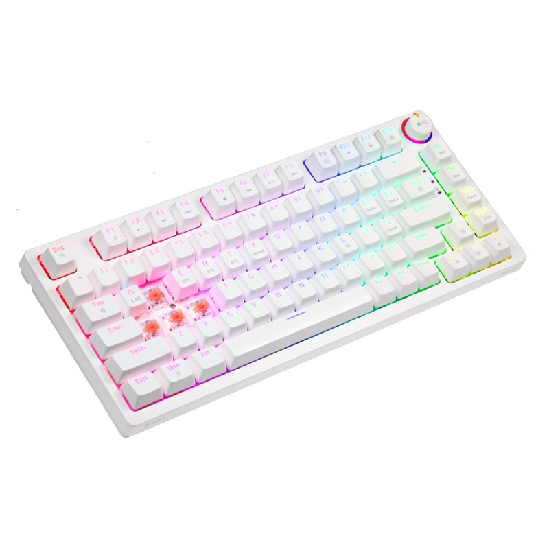 Savio Phenix WHITE GAT RED keyboard Gaming Bluetooth QWERTY International EER