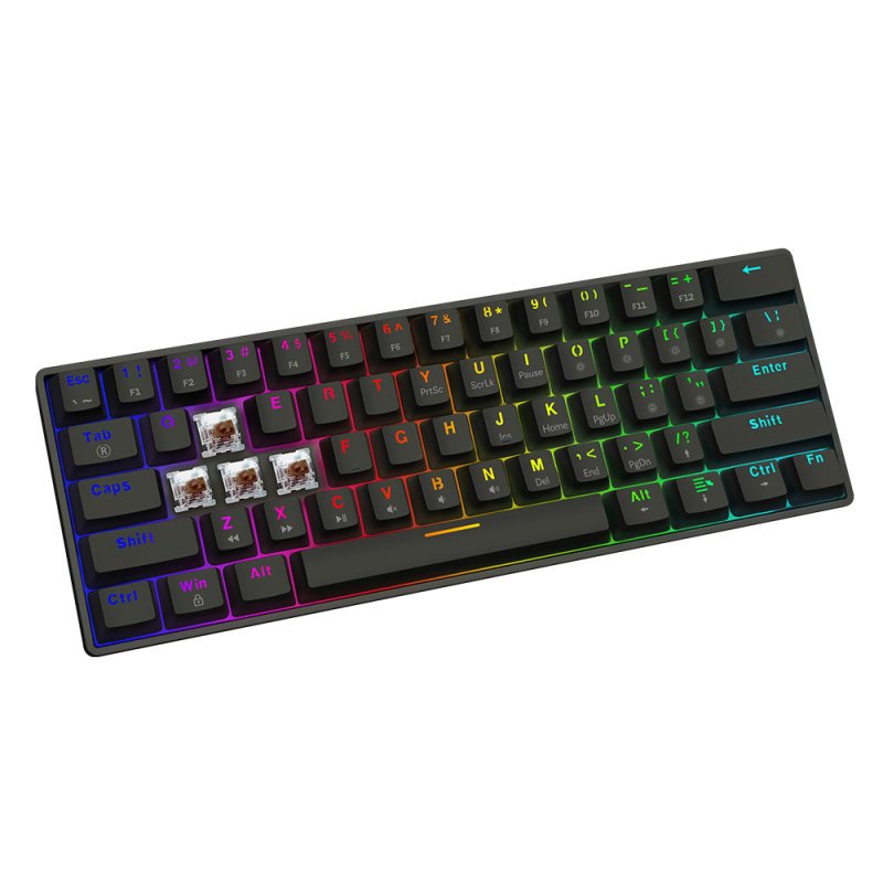 Savio BLACKOUT X2 BROWN keyboard Gaming USB QWERTY UK International