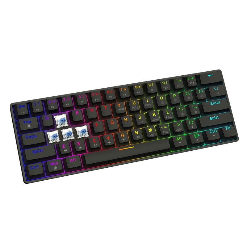 Savio BLACKOUT X2 BLUE keyboard Gaming USB QWERTY US International Black