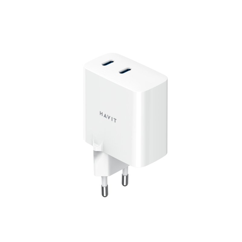 Havit UC45 EU chargeur d'appareils mobiles Téléphone portable, Smartphone, Tablette Blanc Charge rapide Intérieure