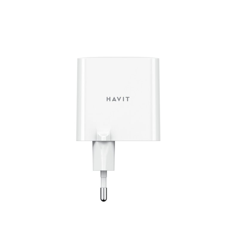 Havit UC45 EU - GaN 45 W dual-port travel charger, black