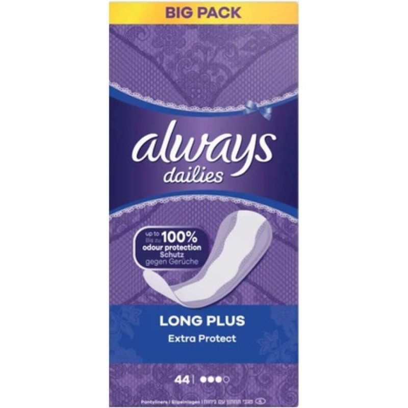 Always Dailies Extra Protect Long Plus Panty Liners