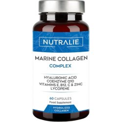 Marine Collagen Hydrolyzed with Hyaluronic Acid, Q10, and Vitamin C for Joints, Bones, and Skin