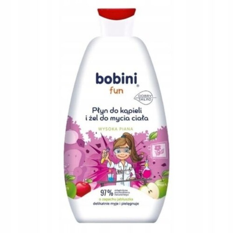 BOBINI Fun Bath and Body Wash Apple 500ml