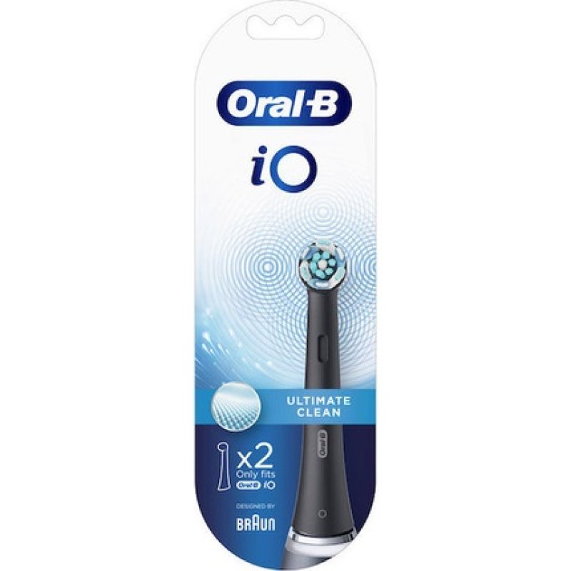 Oral B Toothbrush Spare Parts Io Ultimate Clean Black 1x2