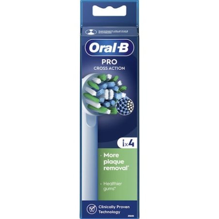 Oral B Cross Action Spare Parts 1x4 - Essential Oral Care Replacement Heads
