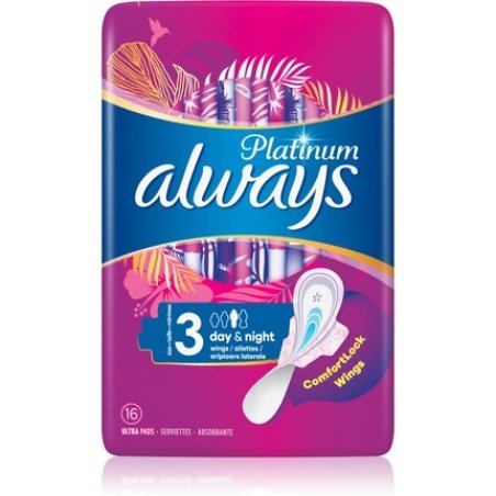 Always Ultra Platinum Day Night Σερβιέτες Μέγεθος 3 Special Pack 64 Τεμάχια