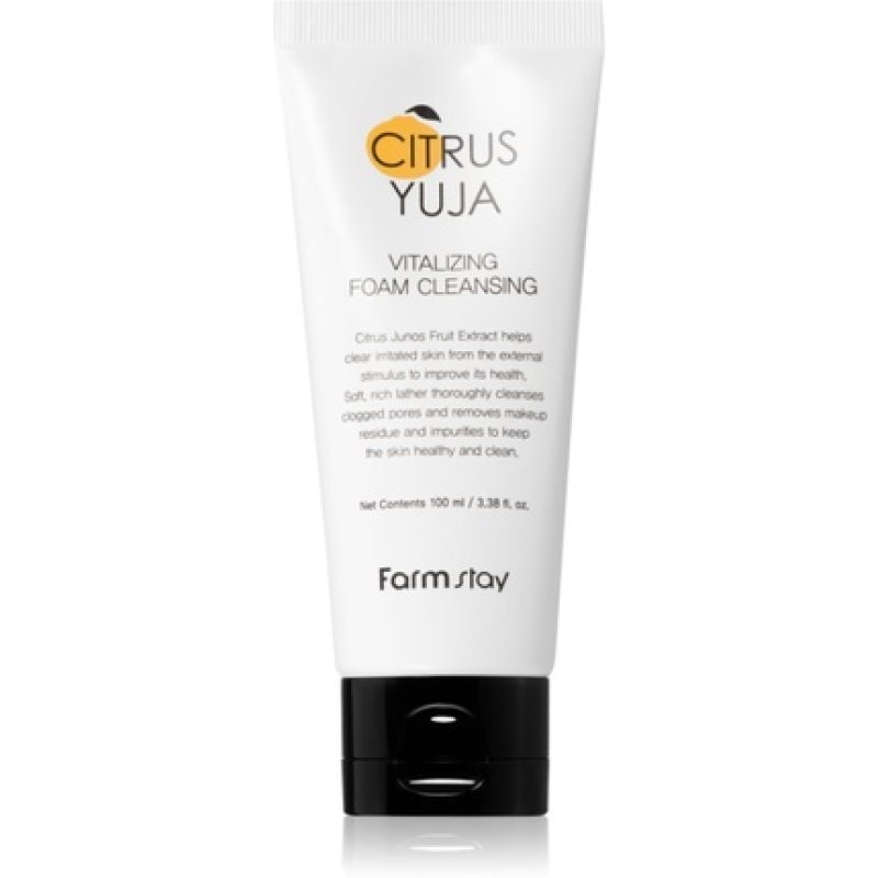 FarmStay Citrus Yuja Revitalizing Cleansing Foam 100ml - FarmStay