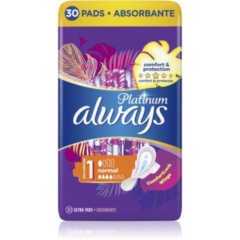 Always Ultra Platinum Normal 30 sztuk Sanitary Napkins