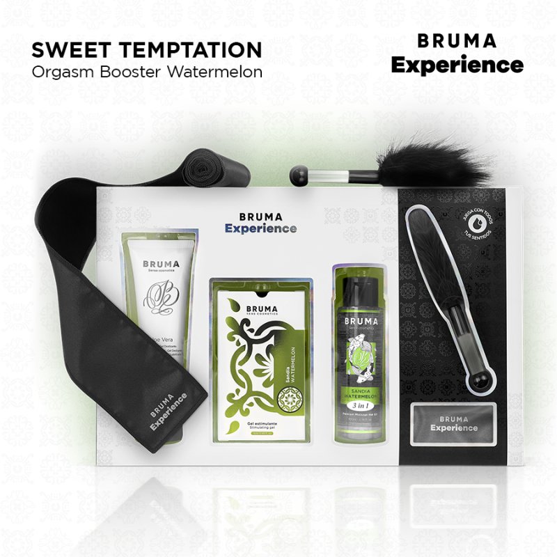 BRUMA XPERIENCE - SWEET WATERMELON TEMPTATION KIT WITH ORGASM ENHANCER