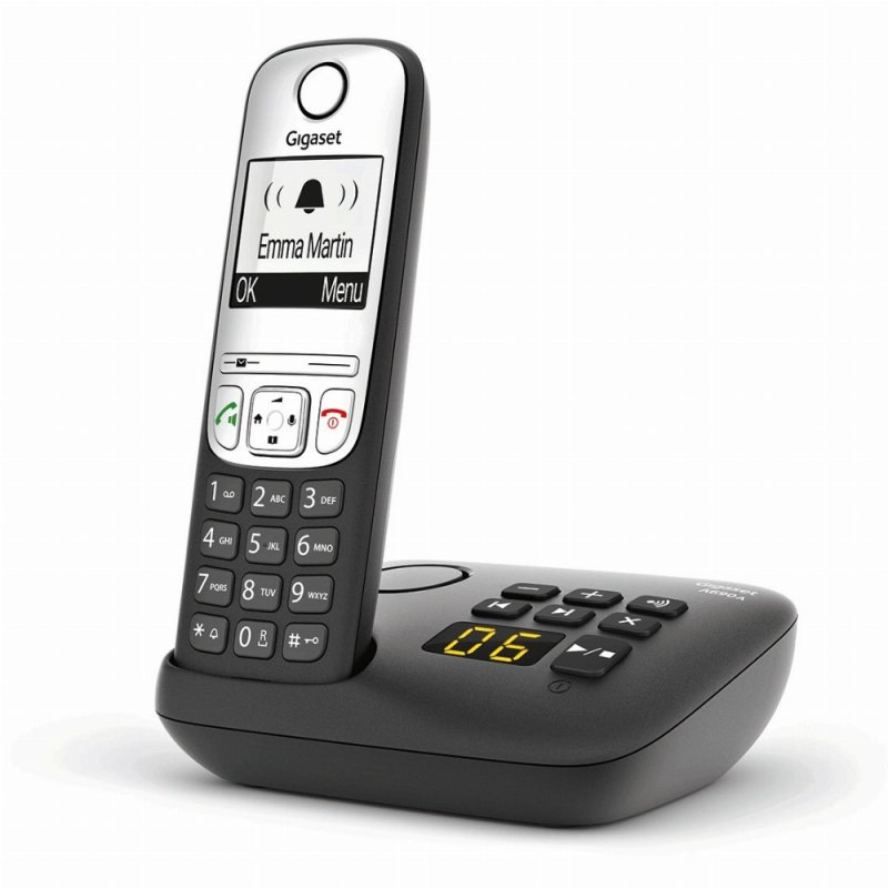 Gigaset A690A Analog/DECT telephone Black