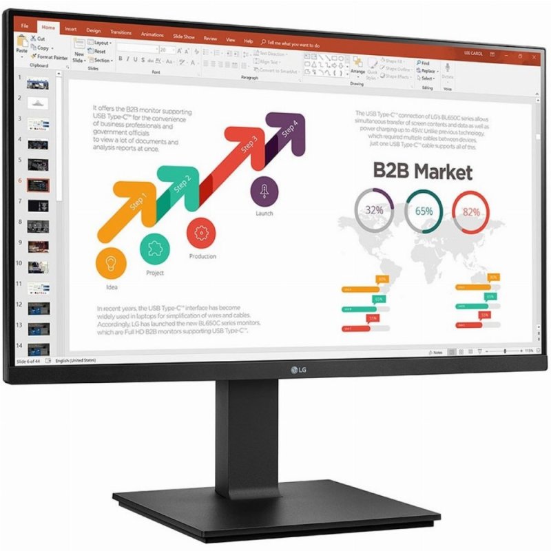 LG 24BP450Y-B computer monitor 60.5 cm (23.8") 1920 x 1080 pixels Full HD LED Black