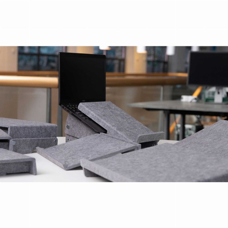 BakkerElkhuizen Ergo-Top 320 Circular Notebookständer grau bis 16"/3 Stufen