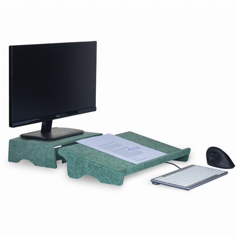 BakkerElkhuizen Q-Riser 90 Circular 43.2 cm (17") Green Desk