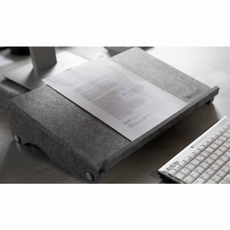 BakkerElkhuizen Q-doc 515 Circular porte-document Feutre PET Gris