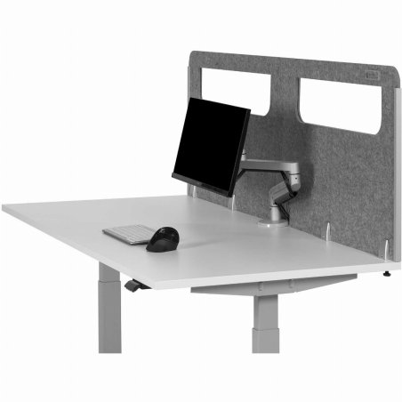BakkerElkhuizen BNESSBPALGYW180 panneau d'intimité pour ordinateur de bureau Gris