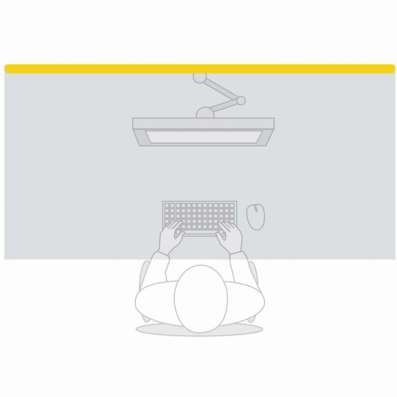 BakkerElkhuizen BNESSBPALGYW180 desktop privacy panel Grey