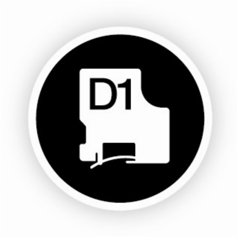 DYMO D1 Standard - Black on Yellow - 12mm