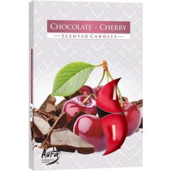 Bispol Chocolate Cherry Scented Tealights 6 Pieces