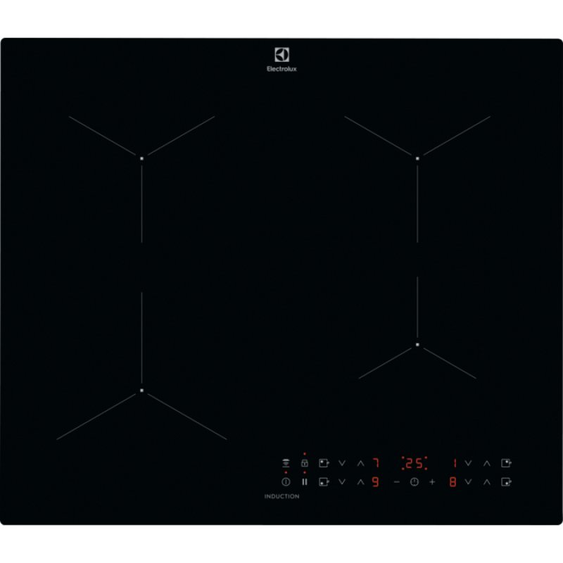 Electrolux LIL61434C Black Built-in 59 cm Zone induction hob 4 zone(s)