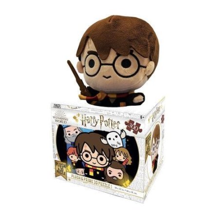 Harry Potter - Puzzle lenticulaire Harry Potter Chibi avec peluche 300 pcs 31x23 cm