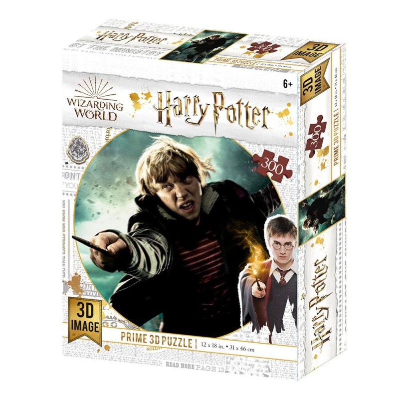 Harry Potter - Puzzle lenticulaire Ron Weasley au combat 300 pcs 46x31 cm