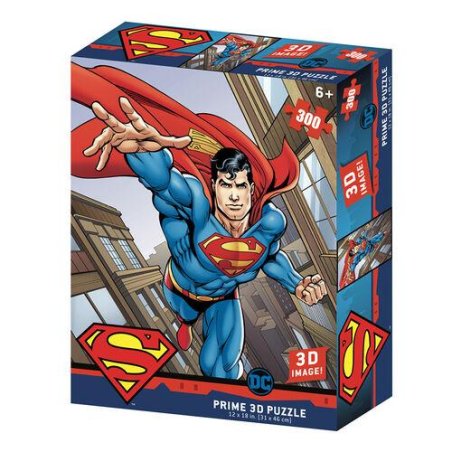 DC Comics - Puzzle lenticulaire Superman volant 300 pcs 46x31 cm