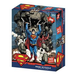 DC Comics - Puzzle lenticulaire Superman soulevant une montagne 300 pcs 46x31 cm