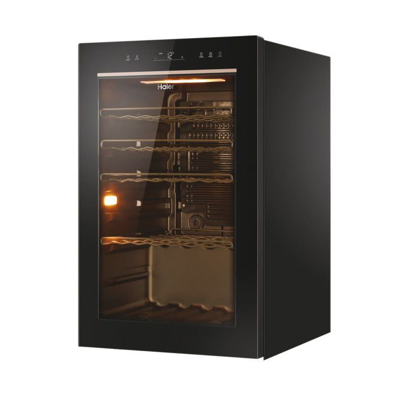 Haier Wine Bank 50 Serie 3 HWS49GAE Compressor wine cooler Freestanding Black 49 bottle(s)