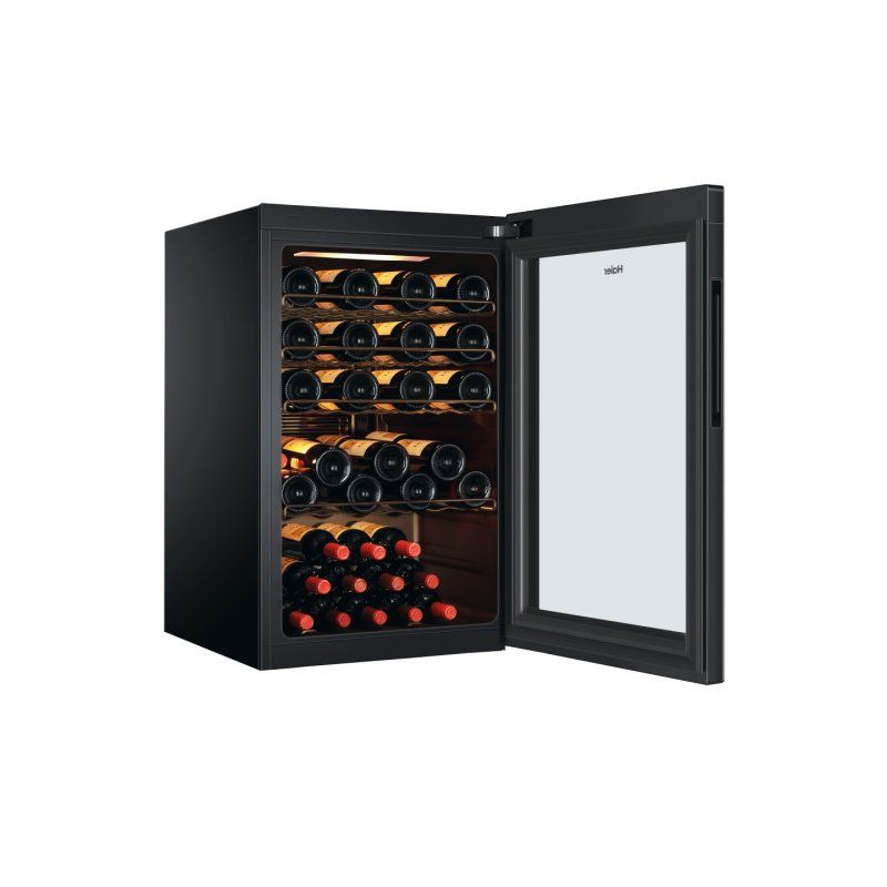Haier Wine Bank 50 Serie 3 HWS49GAE Compressor wine cooler Freestanding Black 49 bottle(s)