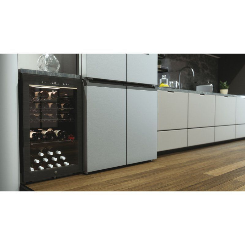 Haier Wine Bank 50 Serie 3 HWS49GAE Compressor wine cooler Freestanding Black 49 bottle(s)