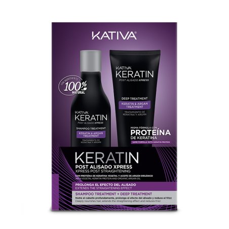 Kativa Keratin Post Straightening Xpress Shampoo Treatment Deep Treatment