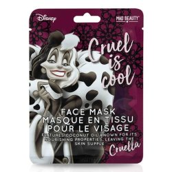 Mad Beauty Disney Cruella Face Mask from 101 Dalmatians Moisturizing and Refreshing Sheet Mask for Beautiful Skin