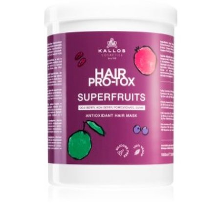 Kallos Hair Pro-Tox Superfruits 1000 Ml - Hair Treatment Mask For Damaged Hair