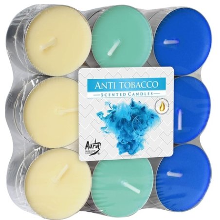 18 Pack Scented Tealights Anti-Smoke