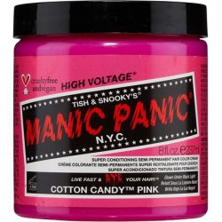 Manic Panic High Voltage Classic Cream Formula Hair Dye 8oz Cotton Candy Pink