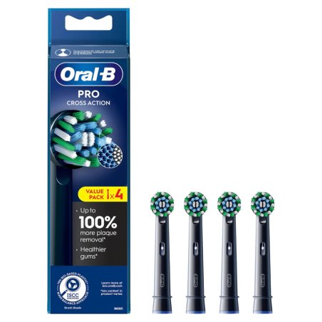 Oral-B CrossAction 4 pièce(s) Noir