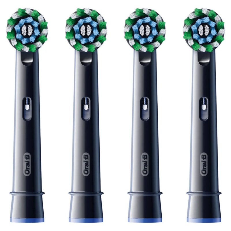 Oral-B Pro Cross Action Electric Toothbrush Head X-Shape and Angled Bristles - Pack of 4