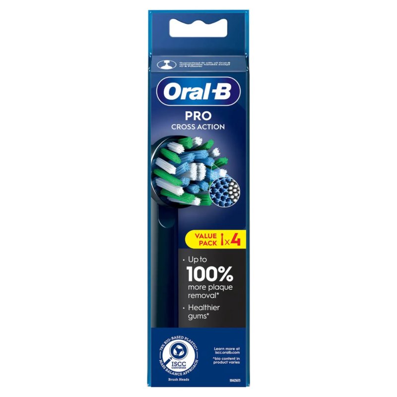 Oral-B CrossAction 4 pièce(s) Noir