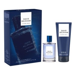 David Beckham Classic Blue Gift Set Eau De Toilette & Shower Gel for Him