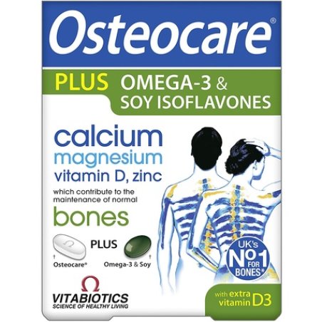 Vitabiotics Osteocare Plus Omega-3 and Soy Isoflavones 84 Tablets/Capsules