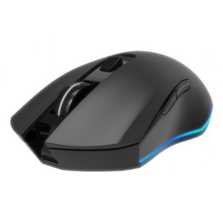 RATON GAMING GEMBIRD RGB INALAMBRICO RECARGABLE DE 6 BOTONES "FIREBOLT" NEGRO