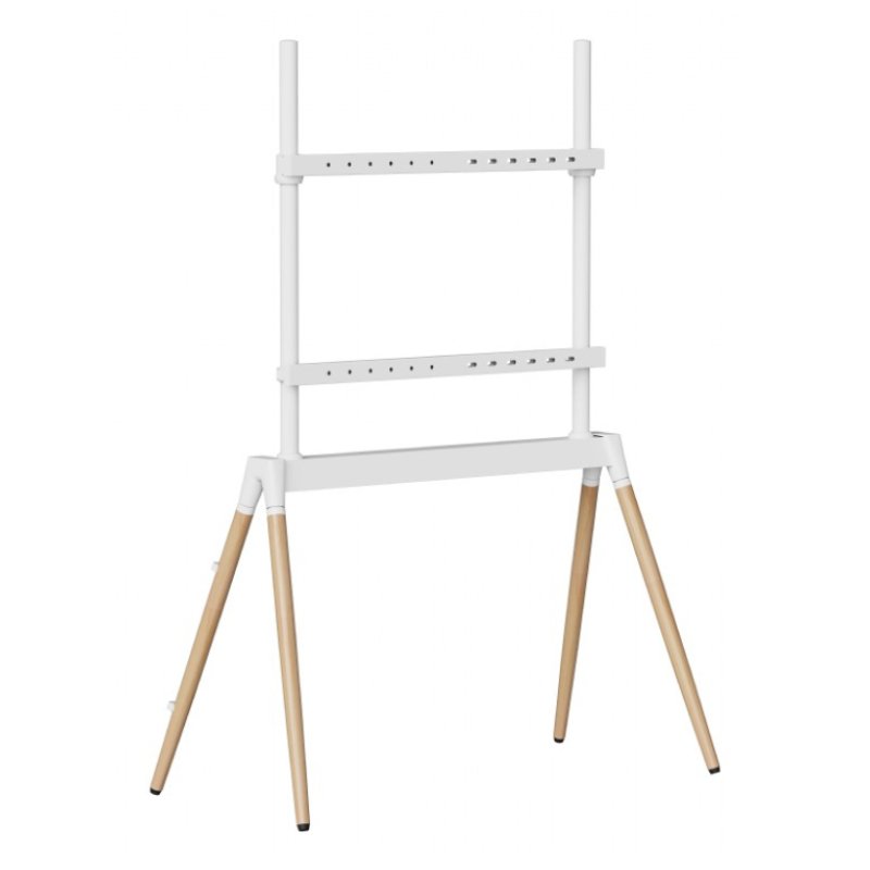 SOPORTE DE SUELO GEMBIRD PARA TV 55" - 86" BLANCO/MADERA