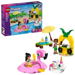 42658 Friends Poolparty mit Einhorn und Flamingo