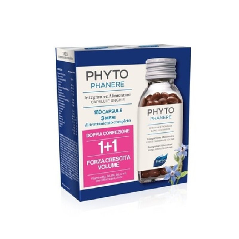 PHYTO Phanere Hair and Nails Dietary Supplement 180 Capsules
