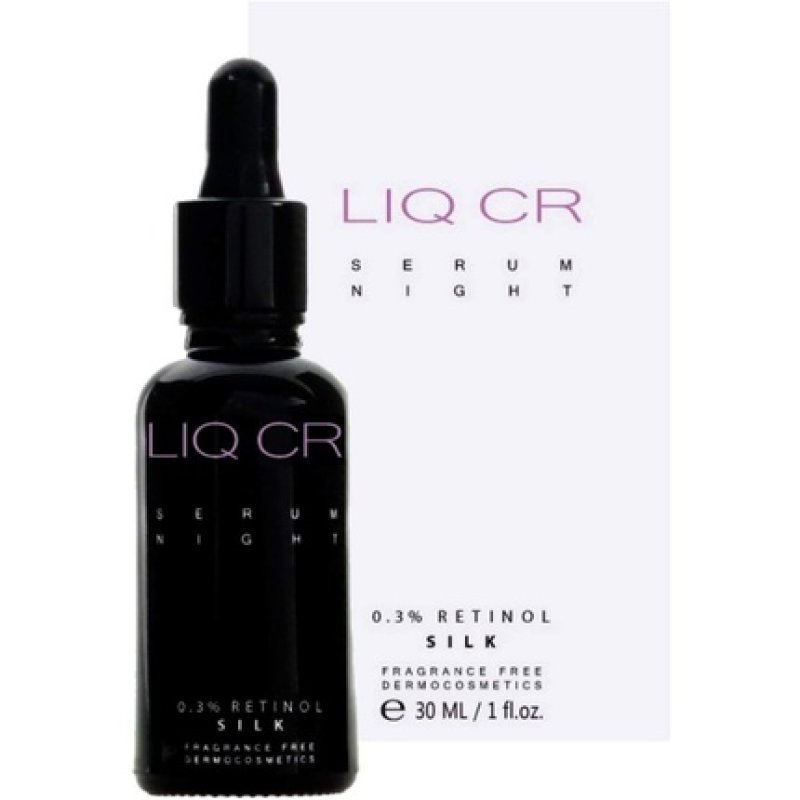 LIQ CR Serum Night 0.3% Retinol SILK Anti-Aging Anti Wrinkle Correction Serum 30ml 1oz