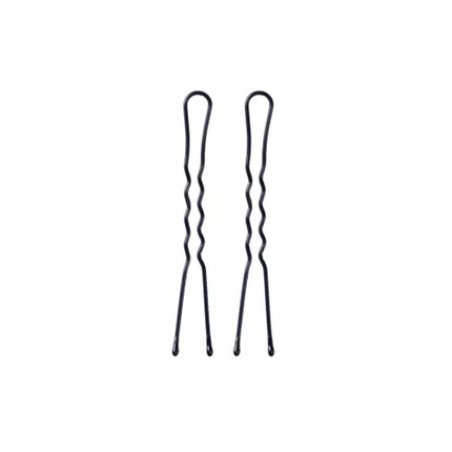 Eurostil Black Wavy Hairpins 200 Pieces