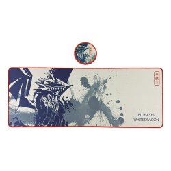 Yu-Gi-Oh! - Tapis de souris de jeu et dessous de verre Dragon Blanc aux Yeux Bleus